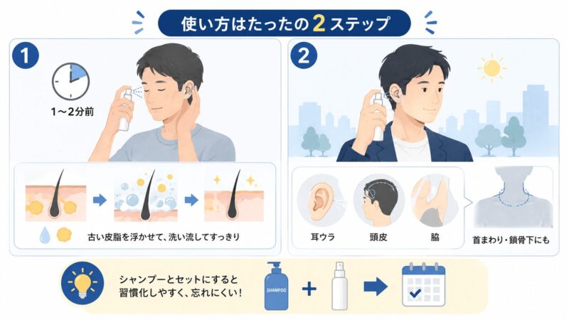 使い方はたったの2ステップ